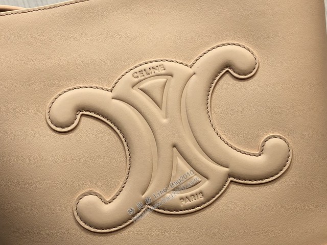 Celine專櫃2023s春夏新品CUIR TRIOMPHE小號繡花光滑牛皮水桶包 賽琳百搭斜挎肩背女包 sldj2435